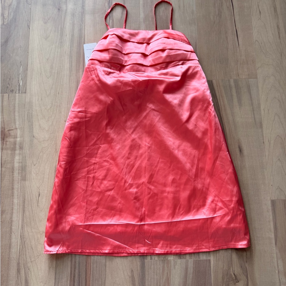 Coral Sleeveless Dress